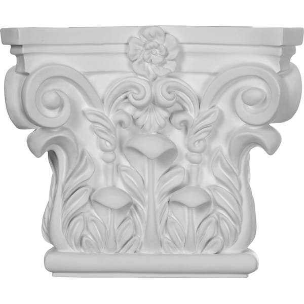 Ekena Millwork 8 5/8"W x 7 1/4"H Corinthian Capital (Fits Pilasters up to 5 5/8"W x 3/4"D) CAP08X07X03RC - main